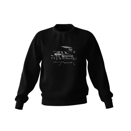 Schwarzes Nissan Skyline GT-R R34 Crank Out Sweatshirt