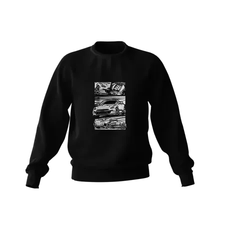 Schwarzes Nissan Skyline R35 JDM Sweatshirt