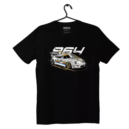 Schwarzes Porsche 964-T-Shirt