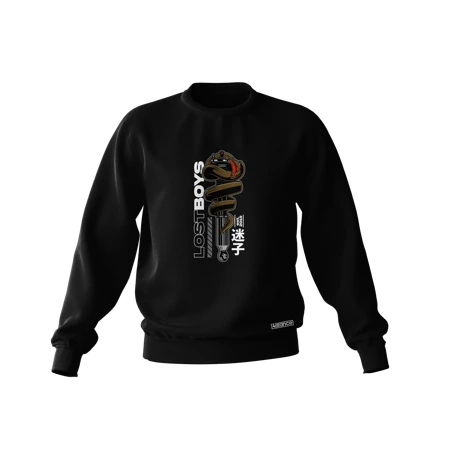 Schwarzes SNAKE COILOVER Sweatshirt