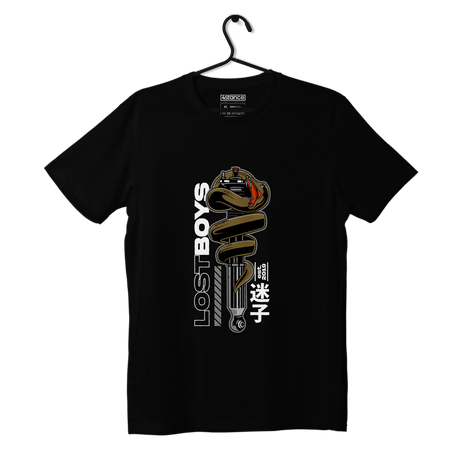 Schwarzes SNAKE COILOVER T-shirt