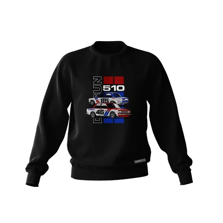 Schwarzes Sweatshirt DATSUN 510 BRE