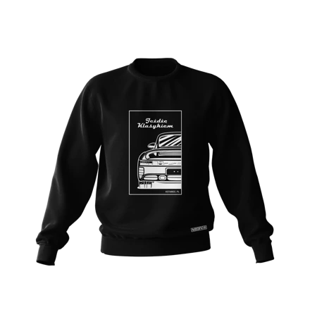 Schwarzes Sweatshirt NISSAN PORSCHE 959 I drive a classic