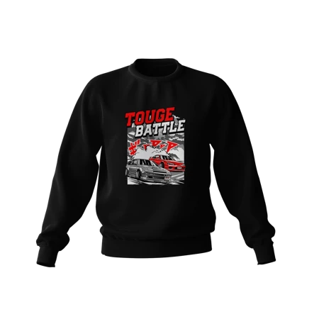 Schwarzes Sweatshirt TOUGE BATLLE