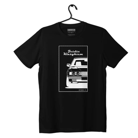 Schwarzes T-Shirt BMW E32 Ich fahre einen Klassiker