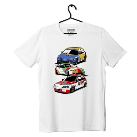 Schwarzes T-Shirt Honda Civic EG6 Legend