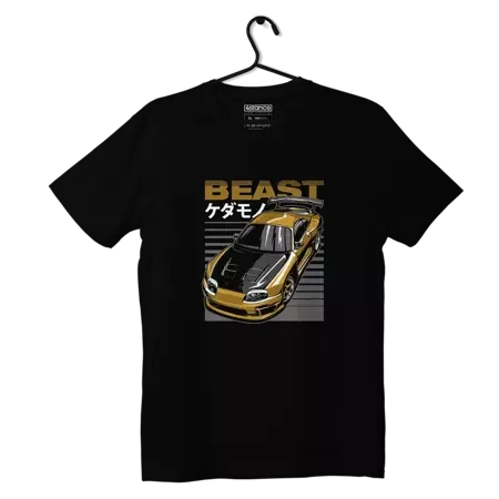 Schwarzes T-Shirt Toyota Supra mk4 BEAST