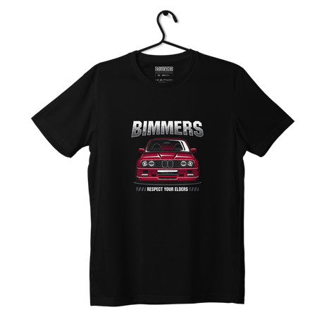 Schwarzes T-shirt BMW E30 BIMMERS