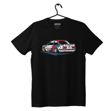 Schwarzes T-shirt BMW E30 Pandem