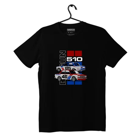 Schwarzes T-shirt DATSUN 510 BRE