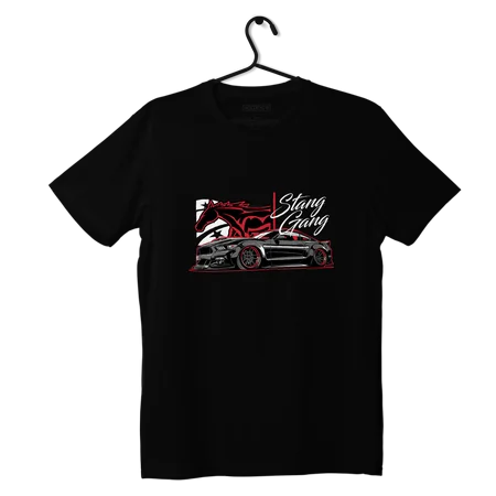 Schwarzes T-shirt FORD Mustang Stang Gang