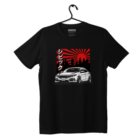 Schwarzes T-shirt HONDA CIVIC FK8