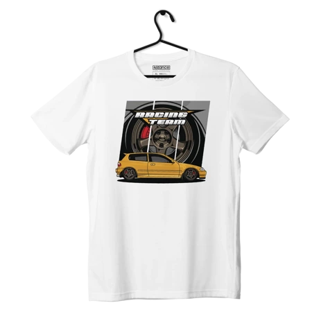 Schwarzes T-shirt HONDA CIVIC V RACING TEAM