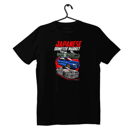 Schwarzes T-shirt JDM Japanischer Inlandsmarkt