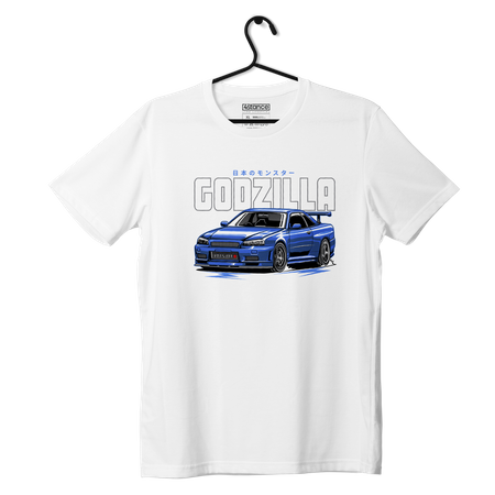 Schwarzes T-shirt NISSAN R34 GODZILLA