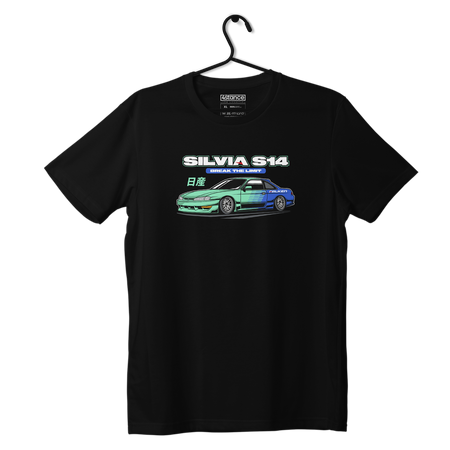 Schwarzes T-shirt NISSAN SILVIA S14 FALKEN