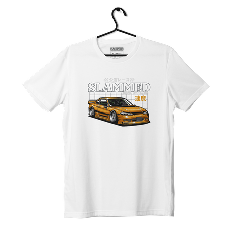 Schwarzes T-shirt NISSAN SILVIA S15 SLAMMED