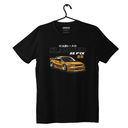 Schwarzes T-shirt NISSAN SILVIA S15 SLAMMED