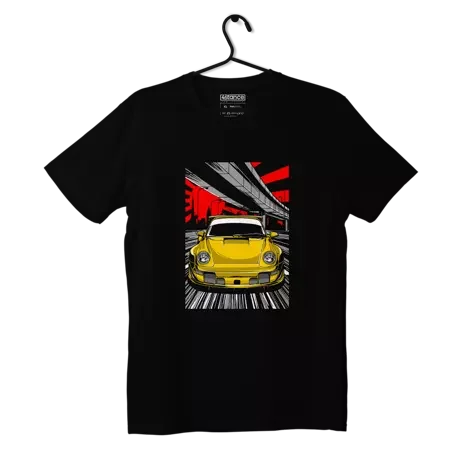 Schwarzes T-shirt Porsche 911 Turbo Ruf CTR