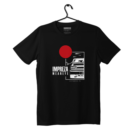 Schwarzes T-shirt SUBARU IMPREZA MEANEYE