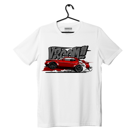 Schwarzes T-shirt VROOM