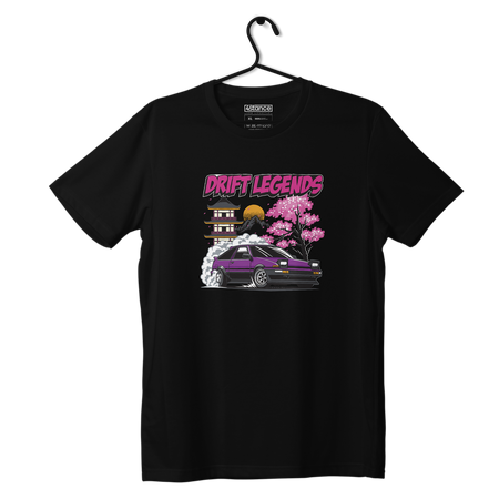 Schwarzes TOYOTA AE86 DRIFT-T-Shirt