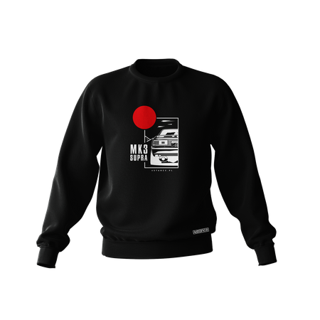 Schwarzes TOYOTA SUPRA MK3 Sweatshirt