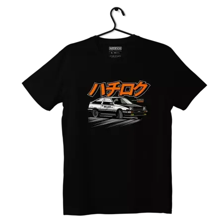 Schwarzes Toyota AE86 TRUENO FINAL T-shirt