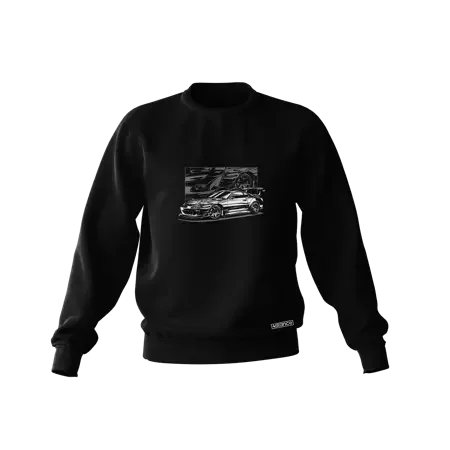 Schwarzes Toyota Supra mk4 B/W Sweatshirt