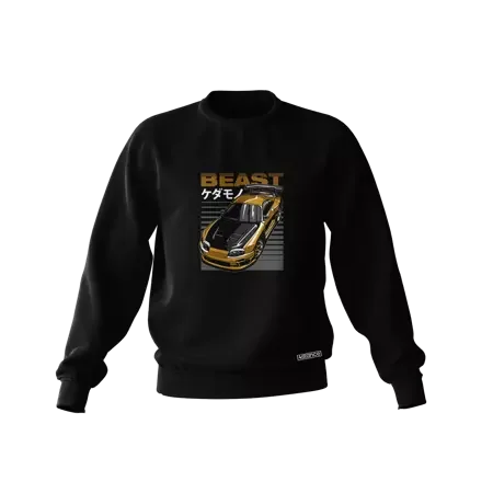 Schwarzes Toyota Supra mk4 Sweatshirt BEAST