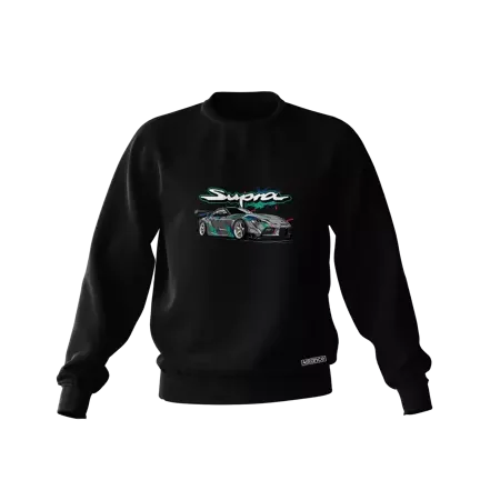 Schwarzes Toyota Supra mk5 HKS Sweatshirt