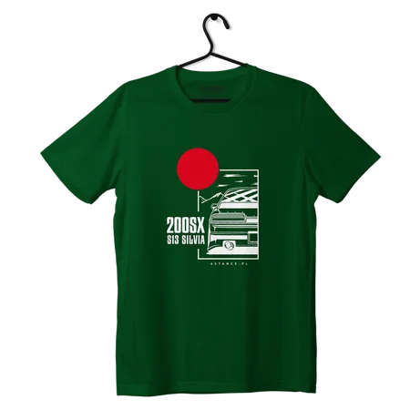 T-Shirt Nissan 200SX S13 JDM grün