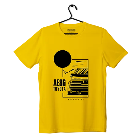 T-Shirt Toyota AE86 gelb