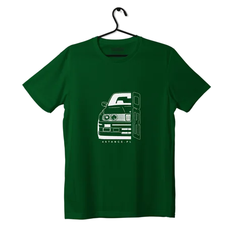 T-Shirt vorne BMW E30 grün