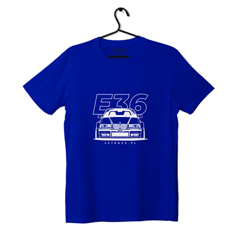 T-shirt vorne BMW E36 blau