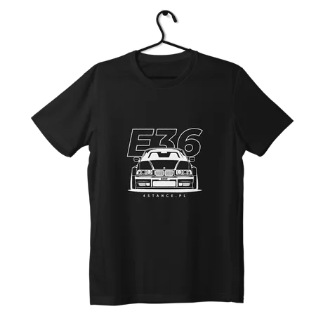 T-shirt vorne BMW E36 schwarz