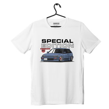 Weißes T-Shirt HONDA CIVIC IV SPECIAL 90er Jahre