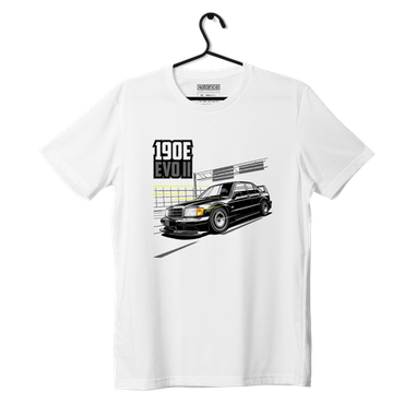 Weißes T-Shirt Mercedes W201 E190 AMG EVOII