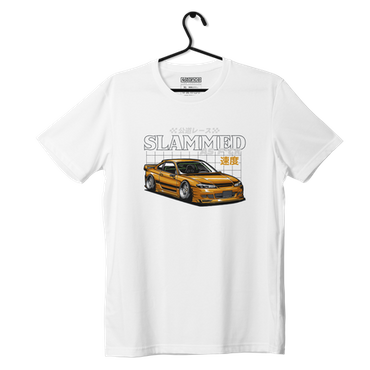 Weißes T-Shirt NISSAN SILVIA S15 SLAMMED