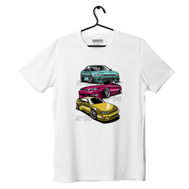 Weißes T-Shirt Nissan Silvia S13 S14 S15