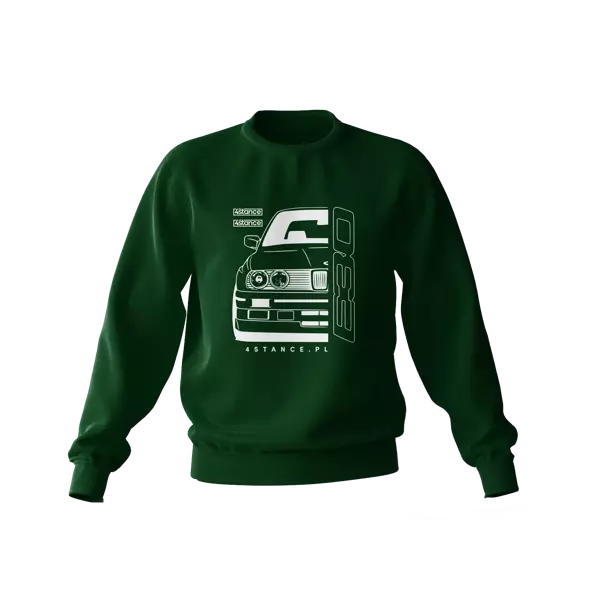 BMW E30 grünes Vorderteil Sweatshirt