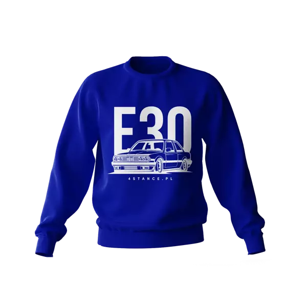 BMW E30 klassisch blau Sweatshirt