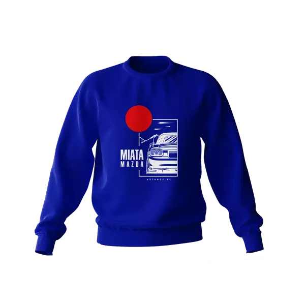 Mazda Miata Sweatshirt mit Dach blau