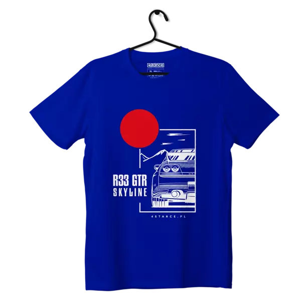 Nissan Skyline 33 GTR T-shirt blau