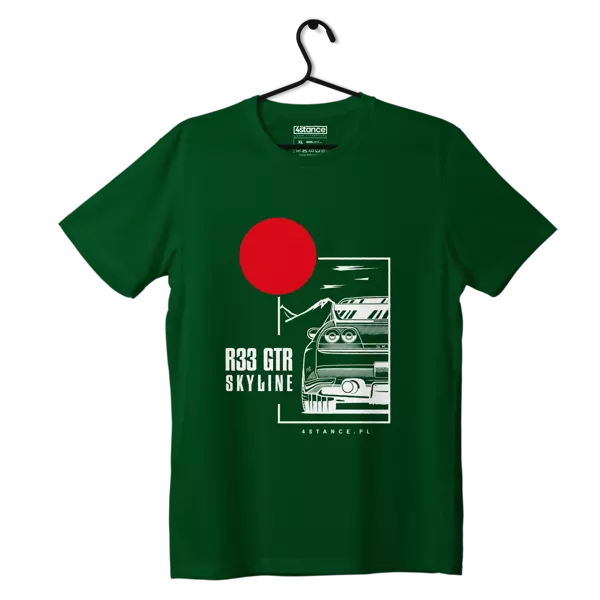 Nissan Skyline 33 GTR T-shirt grün