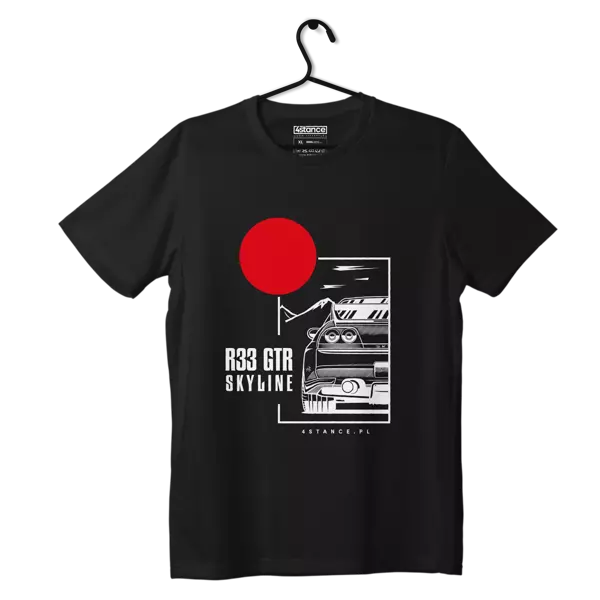 Nissan Skyline 33 GTR T-shirt schwarz