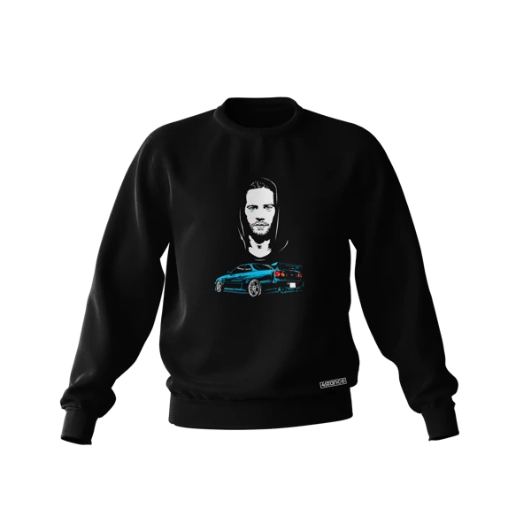 PAUL WALKER Skyline schwarzes Sweatshirt