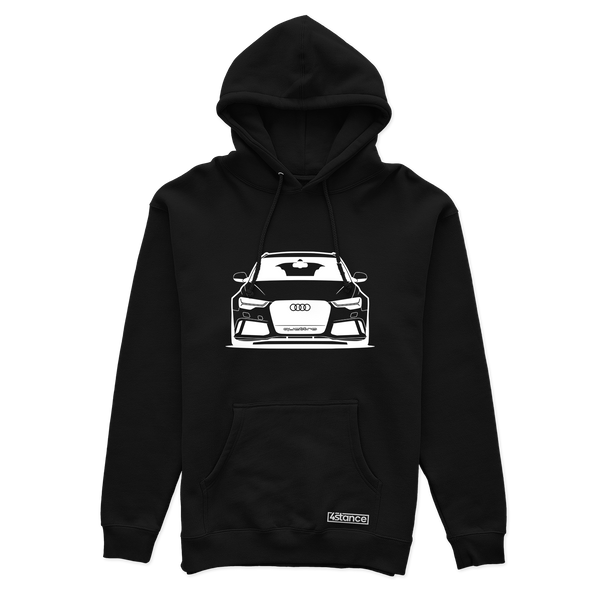 Schwarzer Audi RS6 Kapuzenpullover