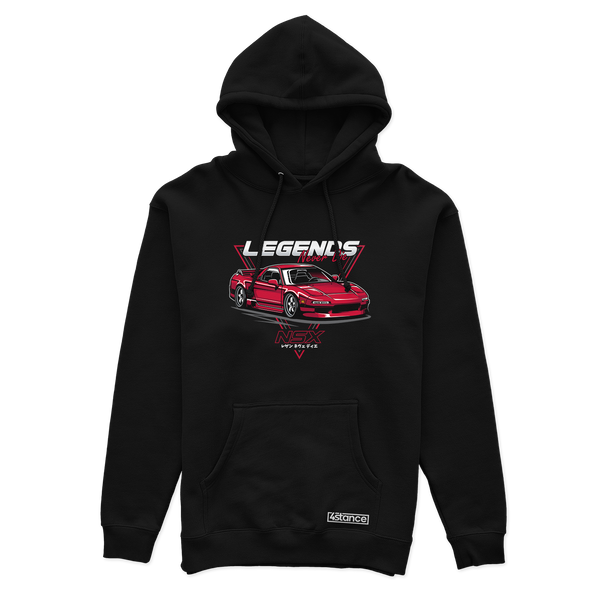 Schwarzer HONDA NSX LEGEND Kapuzenpullover