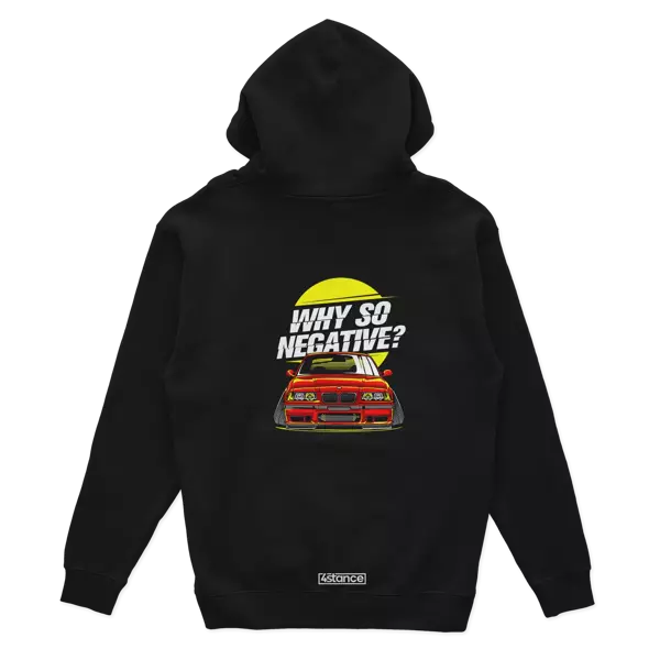 Schwarzer Hoodie BMW E36 WARUM SO NEGATIV?